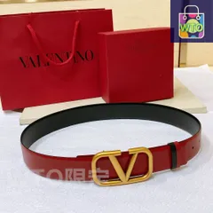 【今日特価】VALENTINO GARAVANI VLOGO SIGNATURE レザーベルト-1