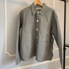 新品】SEEALL シーオール シルクリネン ワークジャケット - メルカリ