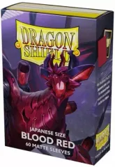 【新品】サプライ ドラゴンシールド DS60マット カードスリーブ ジャパニーズサイズ-Blood Red