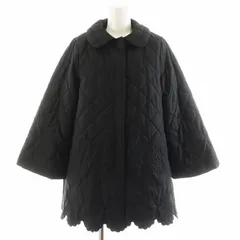 チェスティ Chesty 23AW 2WAYキルティングコート ミドル丈 スカラップ 花柄 中綿 ベスト付き アウター 0 黒 ブラック 23M901 /AN27のサムネイル