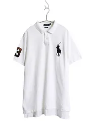 【お得なクーポン配布中!】 ビッグポニー ポロ ラルフローレン 鹿の子 半袖 ポロシャツ メンズ XL 半袖シャツ ワンポイント ナンバリング コットン 大きいサイズ 細身