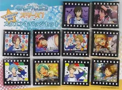 【中古】バッジ・ピンズ(キャラクター) A.集合 スクエア缶バッジ10個セット 「あんさんぶるスターズ!」 ローソン限定