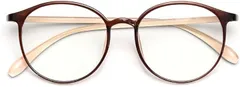FEISEDY ブルーライトカット メガネ レディース UV400 紫外線カット TR90 視力保護 パソコン用 超軽量 14g おしゃれ 韓国 ユニセックス B1134( カーキ)