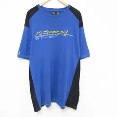 XL/古着 ラルフローレン Ralph Lauren ポロジーンズ 半袖 ブランド Tシャツ メンズ 1967 大きいサイズ ロング丈 ツートンカラー コットン 