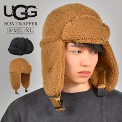 フライトキャップ メンズ レディース UGG アグ ボアキャップ 冬 トラッパー 帽子 もこもこ 暖かい あったか 防寒 耳当て付き帽子 飛行帽 パイロットキャップ 防寒帽子 保温 黒 ブラック ブラウン かわいい おし