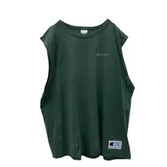 Champion ノースリーブ ロゴ Tシャツ 2XL グリーン チャンピオン 古着卸 アメリカ仕入 a707-5422