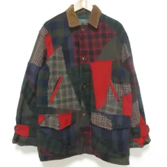良品 RALPH LAUREN ラルフローレンカントリー パッチワークツイード ハンティングジャケット S マルチカラー メンズ 古着 中古 USED