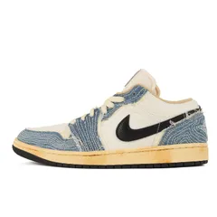 新品 NIKE ナイキ サイズ:27.0cm AIR JORDAN 1 LOW SE WOLRD MAKE JAPAN (FN7670-493) エアジョーダン1 ロー ワールド メイク ジャパン 日本 刺し子 アッシュンスレート ブラック US9