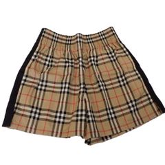 Th993599 バーバリー ショートパンツ 8040598 チェック柄 ベージュ系 34サイズ UK4 US2 IT36 レディース BURBERRY 美品・中古