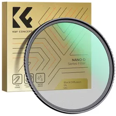 【数量限定】シリーズ） （Nano-D 撥油 撥水 薄枠設計 24層ナノコーティング ブラックディフュージョン ソフト描写用フィルター コントラスト調整用 1/4 ソフト効果 ブラックミスト1/4フィルター 52mm Concept K&Fのサムネイル