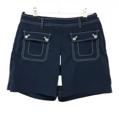 ★SALE価格★【超美品】トミーヒルフィガーゴルフ キュロットスカート ネイビー×白 フラップポケット  レディース M ゴルフウェア Tommy Hilfiger Golf