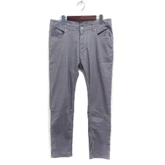 メンズメルローズ MEN'S MELROSE ストライプ ストレッチ パンツ フルレングス 5 グレー 灰 /FT21のサムネイル