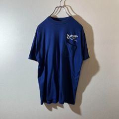 Outrigger ポケット付き シングルステッチTシャツ L ネイビー