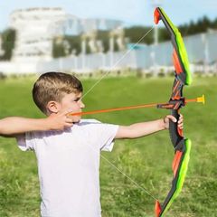 「的を狙え！アーチェリーゲームを楽しもう！」 ジュニア アーチェリーセット 2人用 弓・吸盤付き矢・的セット 988-676A(24y7m)(920009988)