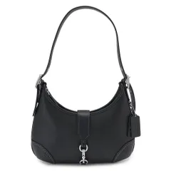 コーチ ハンドバッグ レディース ハンプトンズ ホーボーバッグ ショルダーバッグ レザー ブラック 黒 COACH CW642 LHBLK (ec)