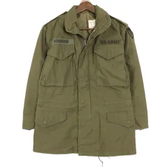 60年代 米軍実物 U.S.ARMY M-65 フィールドジャケット 2nd ヴィンテージ ミリタリー オリーブ (メンズ XX-SMALL REGULAR) 中古 古着 A3909
