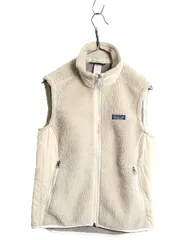 【お得なクーポン配布中!】 パタゴニア レトロX フリース ベスト レディース М 古着 11年製 フルジップ アウトドア パイル 重ね着 前開き ハイネック 廃盤 ナチュラル