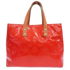 【本物保証】 ルイヴィトン LOUIS VUITTON モノグラム ヴェルニ リードPM M91088 ハンドバッグ トートバッグ 赤 ルージュ