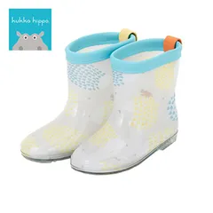 【ハリネズミ 83402】kukka hippo クッカヒッポ レインブーツ S 15cm(長靴 レインシューズ キッズ 女の子 男の子 おしゃれ 人気 ブランド かわいい 子供 子ども こども 男 女 レイン ブーツ 長ぐつ 3歳 3才 4歳 4才 雨)のサムネイル