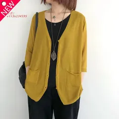 大きいサイズ レディース フェミニン 7部袖 カーディガン 薄手 3L M?4XL相当 アウター ジャケット 冷房 オフィス 春夏 4L LL ワンサイズ  vii3x134595