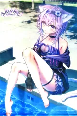 【中古】タペストリー [単品] 猫又おかゆ 描き下ろしB2タペストリー 「PC/Switchソフト おかゆにゅ～～む! 完全生産限定版」 WonderGOO購入特典