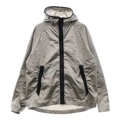 NIKE (ナイキ) TECH PACK HD WOVEN JKT ジップアップコーティングナイロンジャケット ナイロンパーカー フーディー シルバー CU3759-095