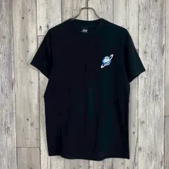 lost 宇宙デザイン 地球柄 プラネット メンズ 古着 綿 半袖 Tシャツ TEE M