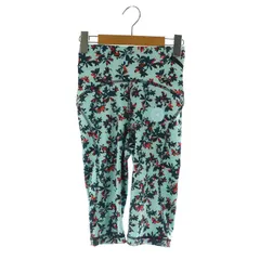 アディダス バイ ステラマッカートニー adidas by Stella McCartney ハーフパンツ サイクリングパンツ ストレッチ 総柄 M 青 ブルー /MY ■OS