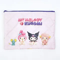 サンリオ マイメロディ＆クロミ キルティングポーチ 日本製 Netflix Sanrio