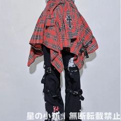 h.ANARCHY ボンテージパンツ タータンチェック フレアパンツ スカート