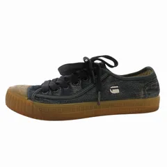 ジースターロウ G-Star RAW Rovulc Roel Wash Low Sneaker スニーカー シューズ ローカット デニム生地 ガムソール 26cm 紺 ネイビー D09951-8714-881 /FF ■GY12のサムネイル