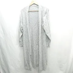 ◇ ⊂ JOURNAL STANDARD relume ジャーナルスタンダード ロング丈 長袖 カーディガン サイズ表記なし グレー レディース E  【1501230047913】