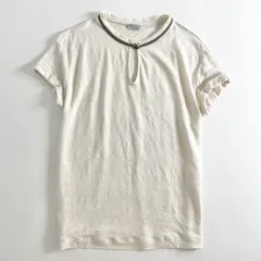 8e26 イタリア製 BRUNELLO CUCINELLI ブルネロクチネリ 半袖Tシャツ カットソー トップス サイズXS オフホワイト レディースのサムネイル