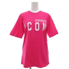 ディースクエアード DSQUARED2 タグ付き 20AW ICON ロゴ Tシャツ カットソー ルーズフィット 半袖 クルーネック XS ピンク S80GC0003 S23009 /GV ■GY19