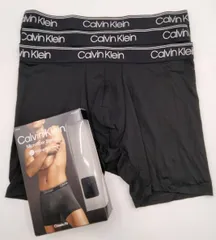 Calvin Klein(カルバンクライン)  ボクサーパンツ ブラック 3枚セット メンズボクサーパンツ 男性下着 NB2570