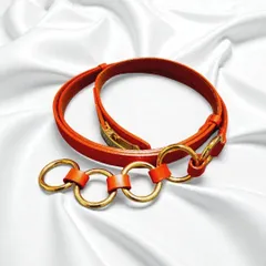 おしゃれ 細身　レザーベルト ゴールド　ブラウン　レディース