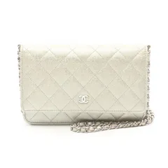 シャネル CHANEL ショルダーバッグ マトラッセ AP0250 シャンパンゴールド レザー マトラッセ チェーンウォレット レディース Used B