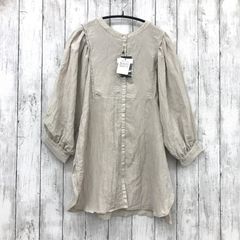 新品【 apart by lowrys 】アパートバイローリーズ 袖ボリューム ブラウス 2way ベージュ FREE