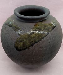 信楽焼　神窯　花瓶　花器　壺　壷　高さ約20cm