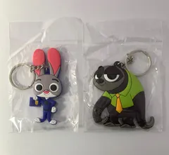 【未開封】 ズートピア ジュディ フラッシュ ラバーキーホルダー 【まとめ売り】