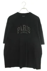 バレンシアガ 23AW 612966 TLVL7 PARIプリントTシャツ メンズ M