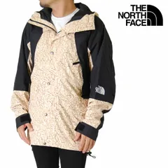 USモデル ノースフェイス マウンテンライトジャケット メンズ ナイロンジャケット S M L XLサイズ ホワイト シェルパ プリント THE NORTH FACE 1994 SEASONAL RETRO MOUNTAIN LIGHT JACKET TNF