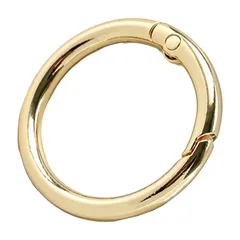 カラビナ 丸型 全3色 キーリング 鍵 サークル 丸カン キーホルダー バッグ チャーム 金具 円形 アウトドア キャンプ 便利 11mm 13mm 19mm 25mm 38mm 50mm