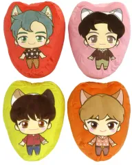 【中古】クッション・抱き枕・本体 全4種セットBTS(防弾少年団) ダイカットクッション Dynamite ～TinyTAN FUN PARK Style～vol.1 「TinyTAN FUN PARK Collection in NAMCO」