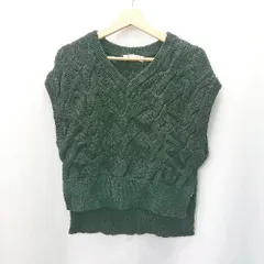 ◇ BLACK BY MOUSSY ブラックバイマウジー Vネック シンプル - ニットベスト サイズFREE ブラック レディース E  【1404020013122】のサムネイル
