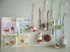 ☆ipi29KZこびとづかんけだまさん発見マスコットキーチェーン5種