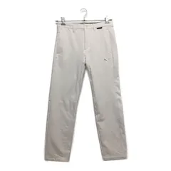 中古 メンズ プーマ PUMA パンツ S 白 ホワイト 裏起毛