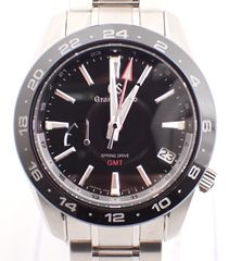 磨き済み GRAND SEIKO(グランドセイコー) スポーツコレクション GMT SBGE253 SS/CE AT ブラック 自動巻 ステンレス セラミック