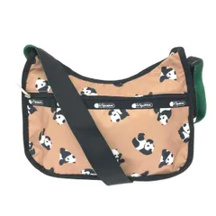 未使用級 レスポートサック ショルダーバッグ パンダ 希少品 総柄 ナイロン 赤 LeSportsac - 新品 レスポートサック パンダ総柄 スマホ