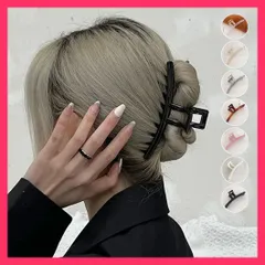 2024年最新】ヘアクリップ バンスクリップ 12ｃｍ シンプル ヘア